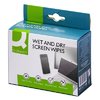 Puhdistusliina Q-CONNECT märkä /kuiva /20+20 - sopii näytöille, linsseille, tv-ruudulle yms