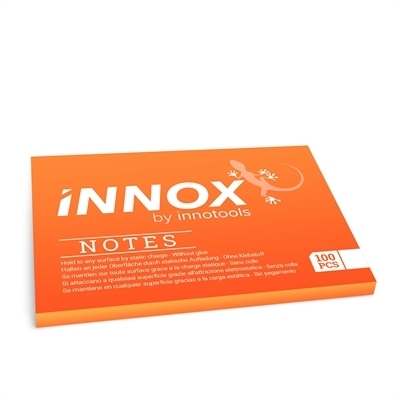 Viestilappu Innox Notes 100x70mm oranssi - Suomessa valmistettu sähköstaattinen viestilappu