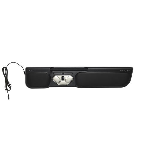 Ergonominen hiiri Contour RollerMouse Pro3 musta - kierrätettyä alumiinia ja vegaanista nahkaa
