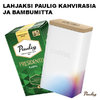 Kampanjapaketti sisältää kahvirasian, bambumitan ja 12 pkt Paulig Presidentti hienojauhatus 500g