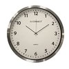 Seinäkello Q-CONNECT 60 cm hopea
