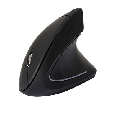 Optinen hiiri Q-CONNECT Ergonomic, musta langaton