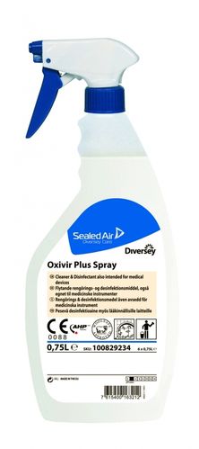 Oxivir Plus Spray desinfektioaine 750ml käyttövalmis - lääkinnälliset laitteet, eritetahrat ym.