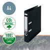 Mappi Leitz Recycle 180° A4 50mm musta - kierrätysmateriaalia, 100% kierrätettävä