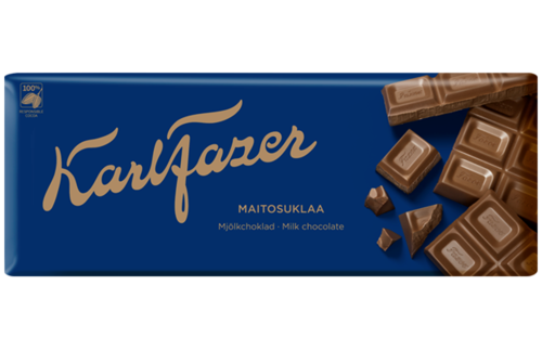 Suklaalevy Fazer Sininen 200 g - Suomen rakastetuin suklaa 100 % vastuullisesti tuotetusta kaakaosta