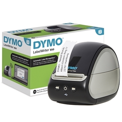 Tarrakirjoitin Dymo LabelWriter 550 - 62 tarraa/min, 300 dpi, lämpötulostus ilman väriaineita