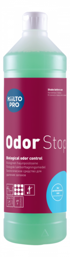 Hajunpoistoaine Kiilto Pro Odor Stop 1 L - biologinen hajunpoistoaine vaativiinkin kohteisiin