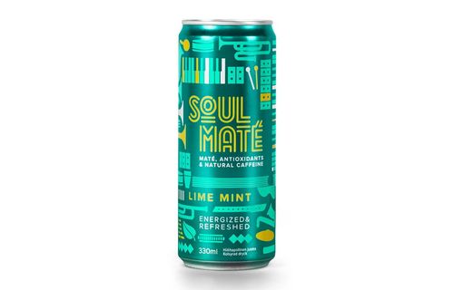 Energiajuoma - matejuoma Soul Mate Lime Mint 0,33l /12 kpl ltk (+ pantit) - kotimainen