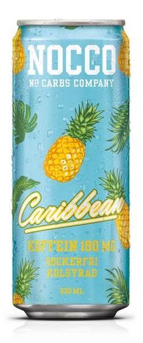 Energiajuoma Nocco BCAA Caribbean 0,33 L /24 kpl ltk - kofeiinia, aminohappoja, vitamiineja