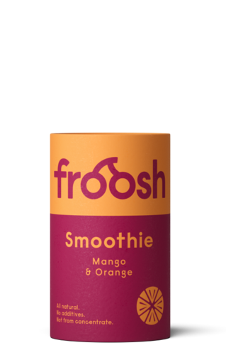 Froosh Smoothie mango-appelsiini 150ml - ei lisäaineita, ei sokeria, FSC-sertifioitu kartonkipakkaus