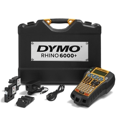 Tarrakirjoitin Dymo Rhino 6000+ Labelmaker ja salkku - ladattavalla akulla ja tietokoneliitännällä