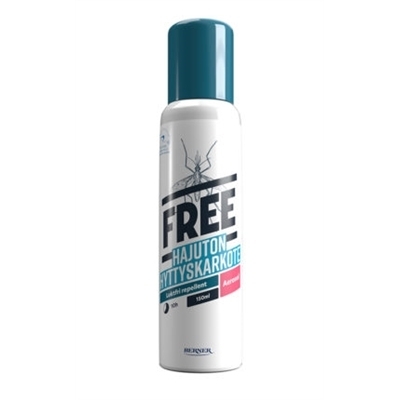 Hyttyskarkote Free Aerosoli 50 ml - kotimainen, hajuton, tehoaa myös puutiaisiin, Allergiatunnus