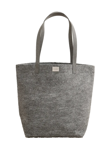 Laukku Globe Hope Huurre Tote Bag - valmistettu kierrätetystä messumatosta, kahvat kierrätysnahkaa