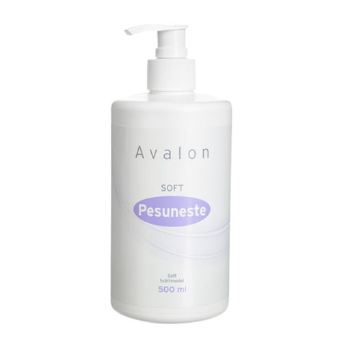 Pesuneste Avalon Soft 500 ml pumppu - vaativalle ja herkälle iholle, vitamiineja, glyseriiniä, pH 6