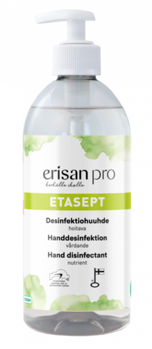 Käsihuuhde desinfektioaine Erisan Pro Etasept 500 ml- etanolipohjainen käsidesi ammattikäyttöön