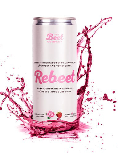 Juoma Rebeet punajuuri-mansikka-ruusu 250ml (ei sis. panttia) - lisäaineeton ja makeuttamaton