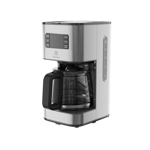 Kahvinkeitin Electrolux E5CM1-6ST - LED-näyttö, ajastin, kello, aromivalitsin, auto-off, tippalukko