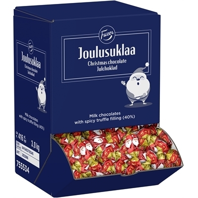 Fazer Joulusuklaa suklaakonvehti 3 kg . tryffelitäytettä, aitoa piparimurua ja jouluista makua