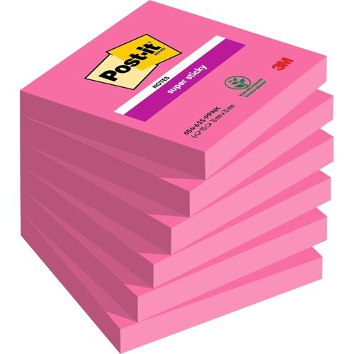 Viestilappu Post-it Super Sticky pinkki 76x76