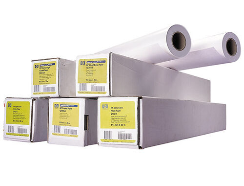 Suurtulostusrulla HP Q1396a vedospaperi 80G 61 cm x 45,7 m - tekniseen piirtämiseen tms