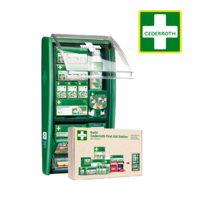 Cederroth ensiapukaappi ja -täyttöpakkaus