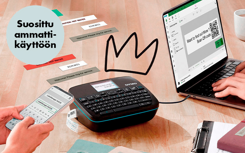 DYMO LabelManager Executive 640 työpöydällä