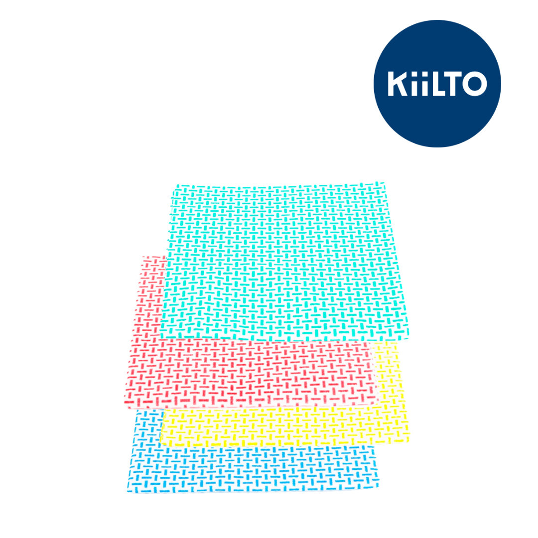 Kiilto Prima Eco siivouspyyhkeitä eri väreissä