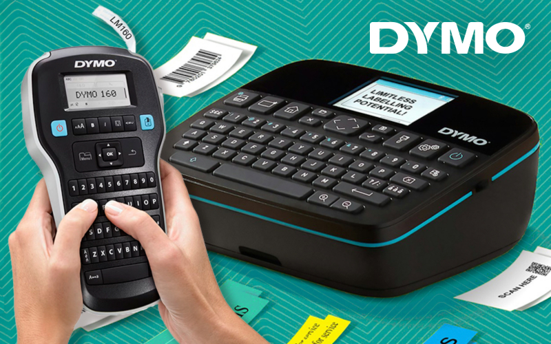 Kaksi erilaista Dymoa.