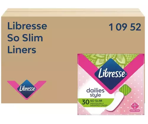 Pikkuhousunsuoja Libresse So Slim /2 - yksittäispakattu, erittäin ohut ja huomaamaton