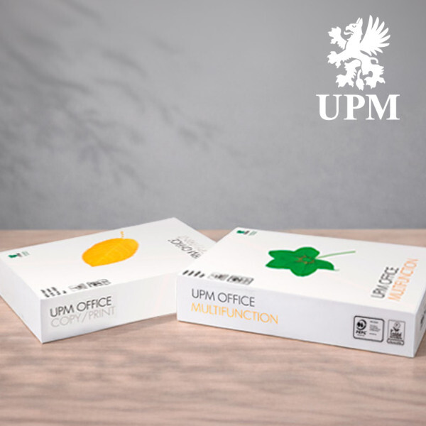 UPM Office papeririisejä pöydällä