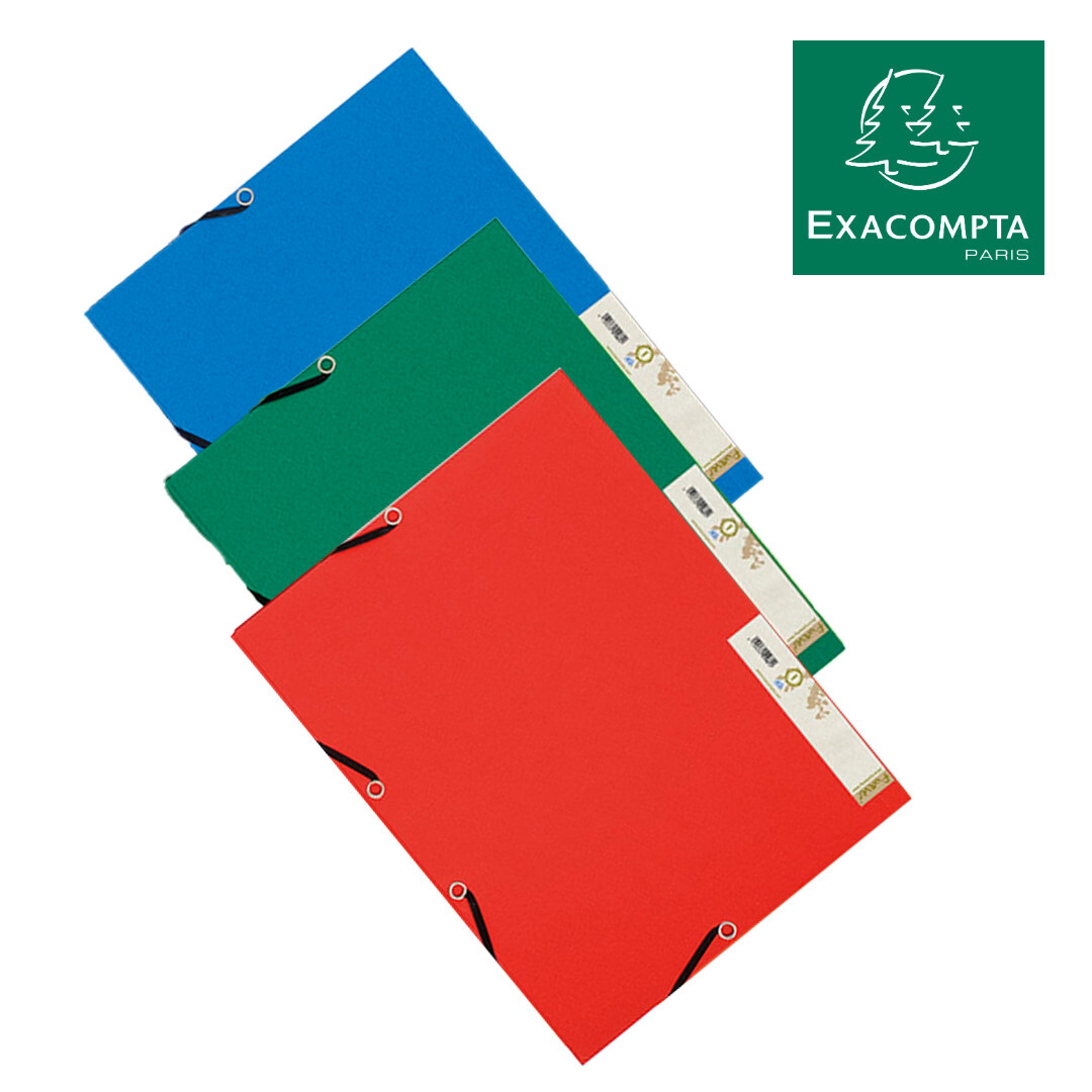 Erivärisiä Exacompta-kansioita