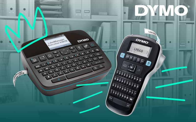 Kaksi erilaista Dymoa.