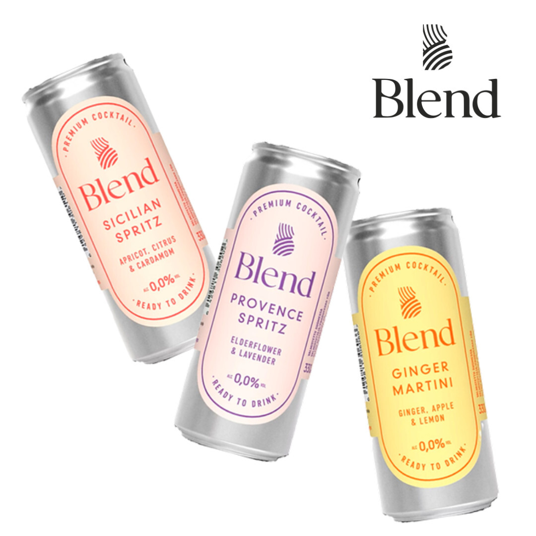 Kolme erilaista Blend-juomaa