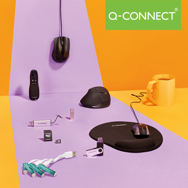 Q-CONNECT-tuotteita oranssilla taustalla