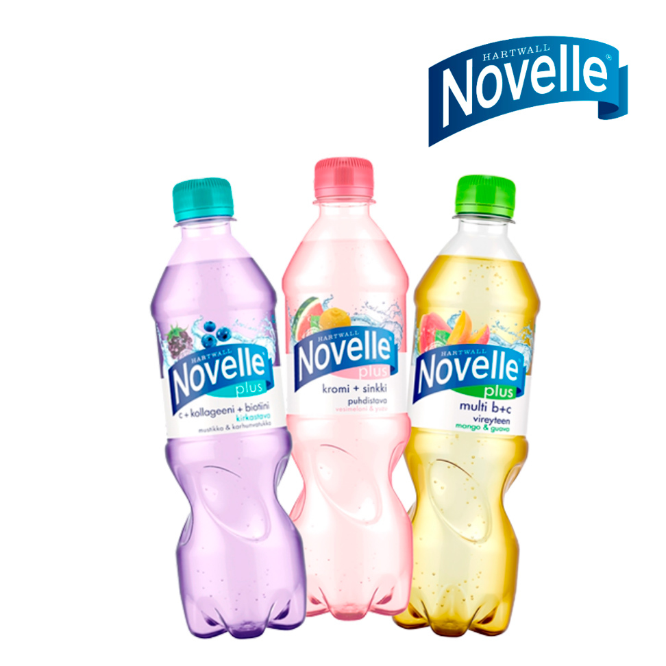 Novelle kivennäisvesiä erilaisia
