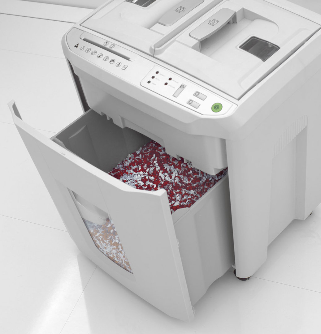 Paperintuhooja Ideal Shredcat 8280 CC 4x10 mm silppu - suuren kapasiteetin silppuri