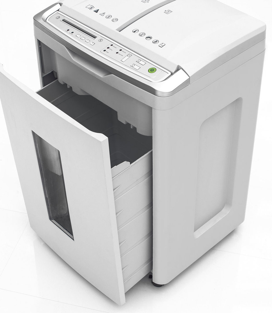 Paperintuhooja Ideal Shredcat 8283 4x10 mm silppu - myös luottokortit ja CD-levyt, PIN-lukitus