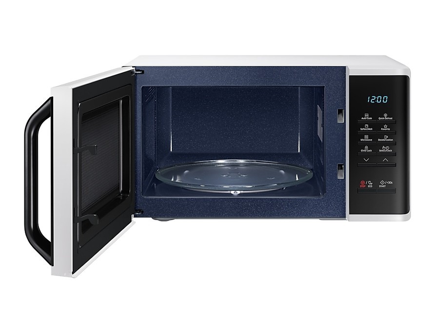 Mikroaaltouuni Samsung 23 l 800 W valkoinen - tasalämpö, Quick Defrost, Eco-moodi, lämpimänäpito