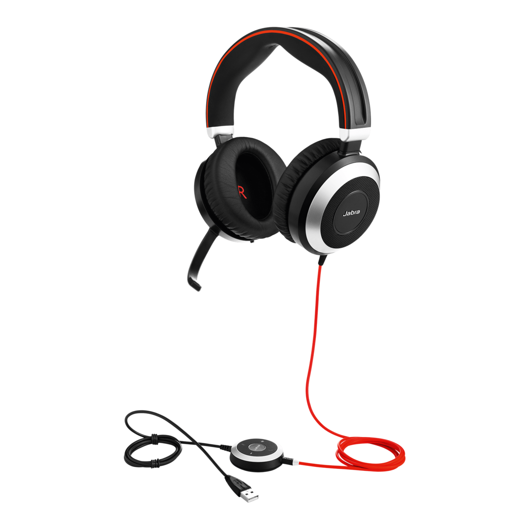 Kuuloke Jabra Evolve 80 MS stereo - erinomainen taustamelunpoisto