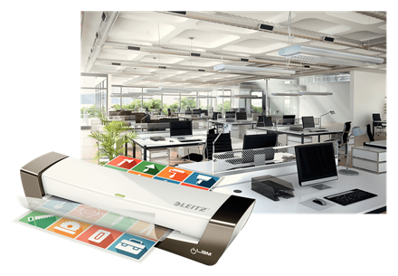 Laminointilaite Leitz iLAM Office A3 - valmiusaika 1 min, laminointiaika 45 s