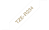 Tekstiilinauha Brother TZe-R234 12mm satiini valkoinen/kulta