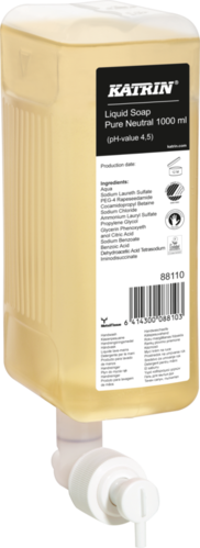 Nestesaippua Katrin Liquid Soap Pure Neutral 1000 ml - hajusteeton ja väriaineeton