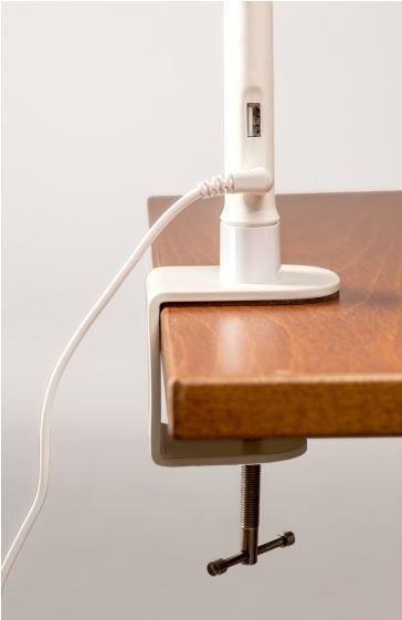 Työpistevalaisin ProLite Link LED valkoinen - valon säätö hipaisunäppäimestä ja USB-pistoke