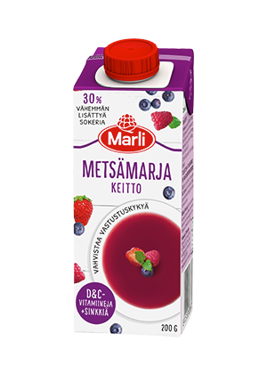Marjakeitto Marli metsämarja D&C 200g - vahvistaa vastustuskykyä (vitamiinit ja sinkki)