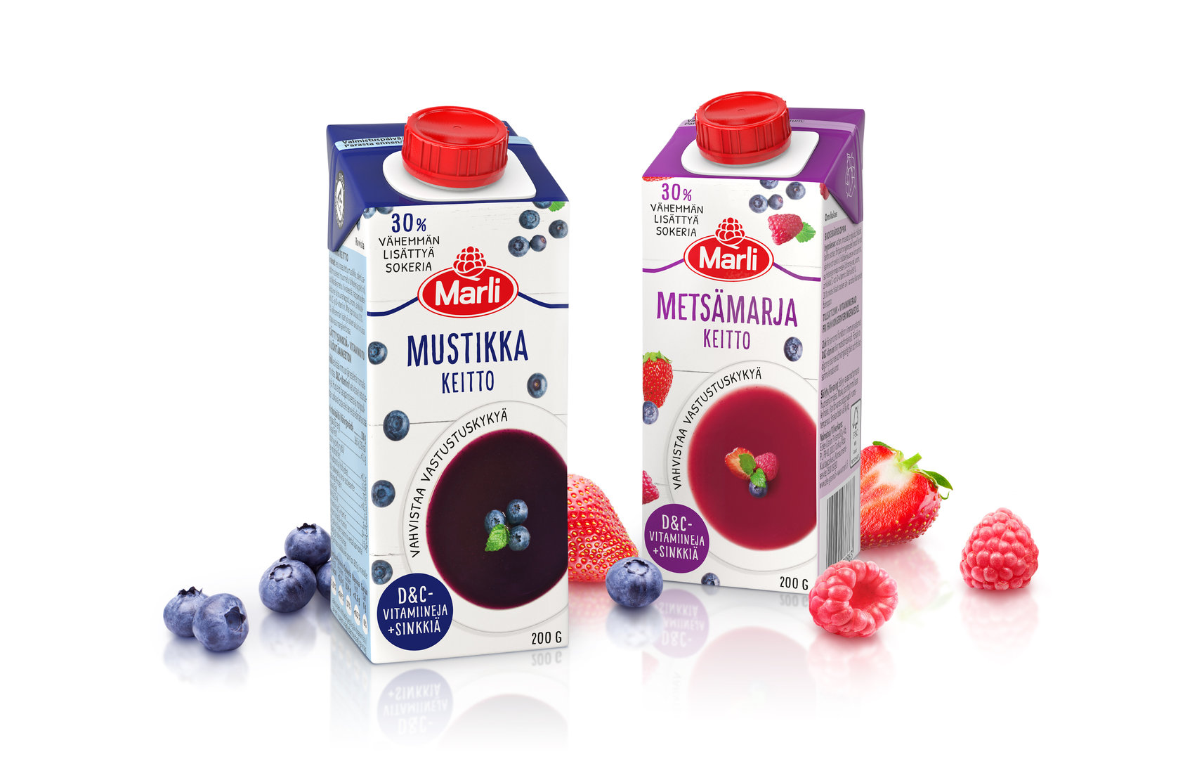 Marjakeitto Marli metsämarja D&C 200g - vahvistaa vastustuskykyä (vitamiinit ja sinkki)