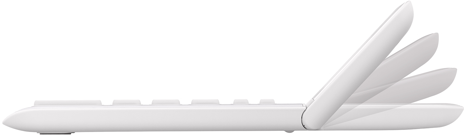 Pöytälaskin Casio JW-200SC-WE valkoinen - hyvin ohut, iso taittuva näyttö, metallikuori