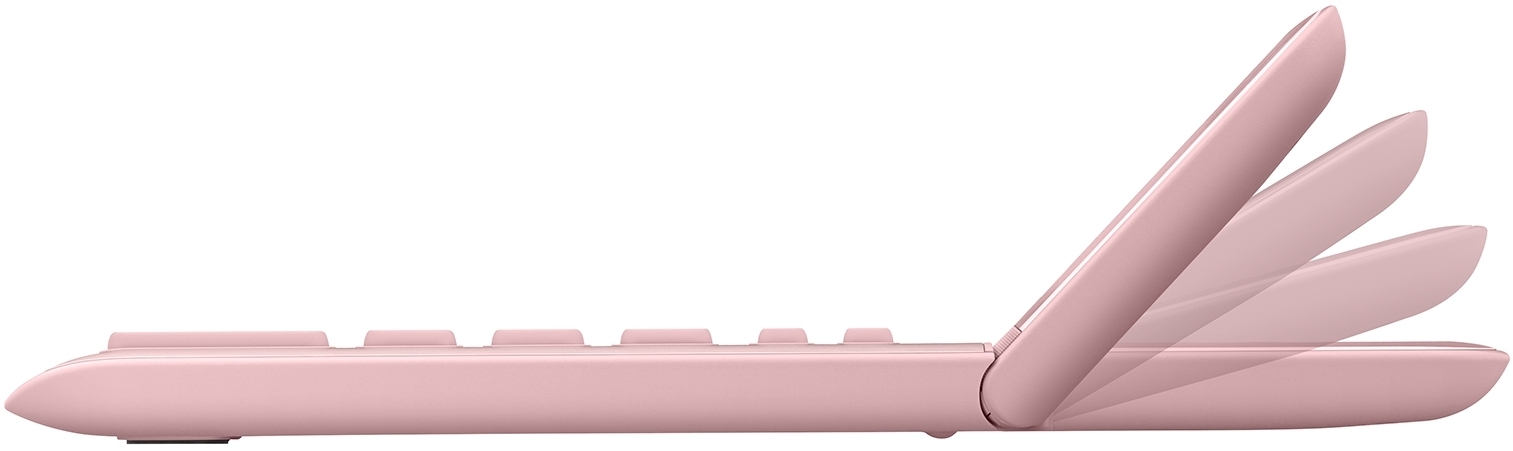 Pöytälaskin Casio JW-200SC-PK vaaleanpunainen - hyvin ohut, iso taittuva näyttö, metallikuori