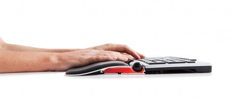Ergonominen hiiri Contour RollerMouse Red Plus langaton isolla rannetuella - alumiinikuori, 7SENSES