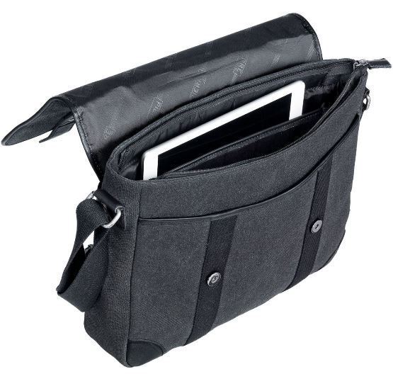 Tietokonelaukku Pierre Messenger 14" harmaa canvas